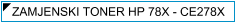HP 78X / CE278X Zamjenski Toner - cijena 150 kn - TONER OUTLET Zagreb