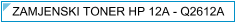 HP Q2612A / Q-2612A / HP 12A Zamjenski Toner - cijena -TONER OUTLET Zagreb